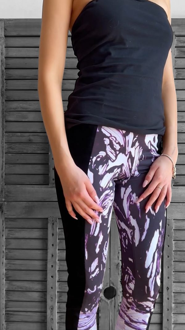 Leggins mit Leder S